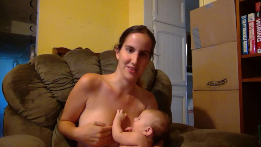 breastfeeding topless 